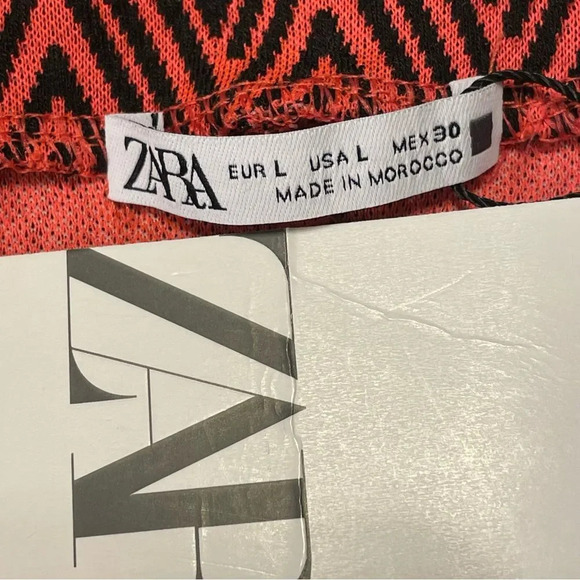 ZARA Jacquard Mock Neck Long Sleeve Dress - Picture 11 of 12